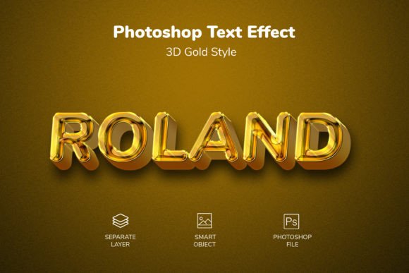 3D Gold PSD Text Style Effect Mockup: Instant Luxury