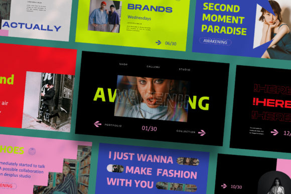 Awakening Keynote Template: Unique Slides for Modern Presentations