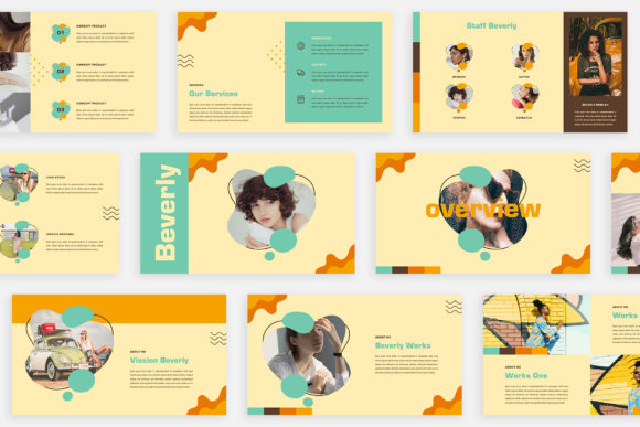 BEVERLY: A Retro Google Slide Template for Polished Presentations