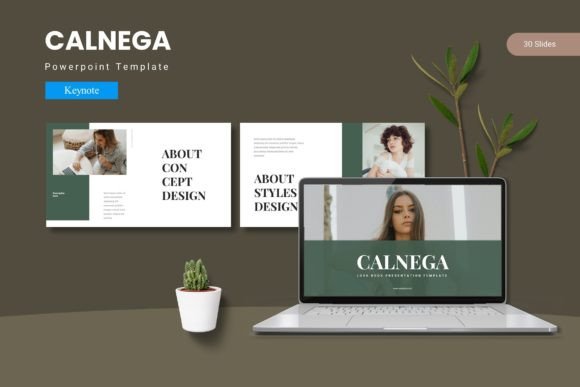 Calnega - Keynote Template: Modern Slides for Polished Presentations
