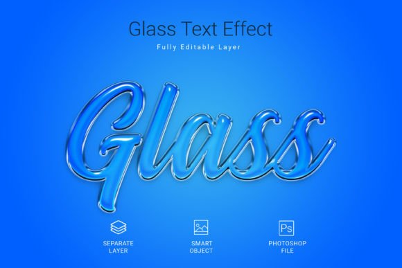 Glass Psd Text Style Effect Mockup