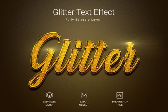 Glitter Psd Text Style Effect Mockup: A Sparkling Design Asset