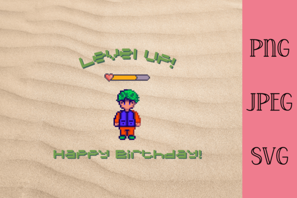 Level Up! Happy Birthday Design #3 for Retro Celebrations