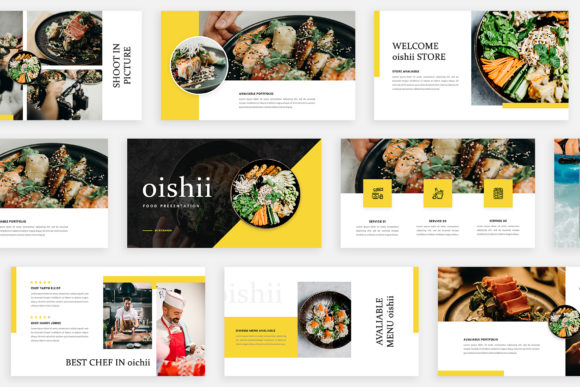 Oishii - Keynote Template: A Modern, Versatile Design Asset