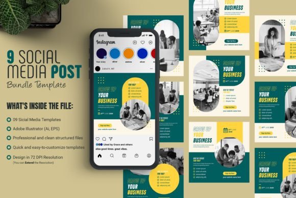 Professional Social Media Cover Post Template Bundle