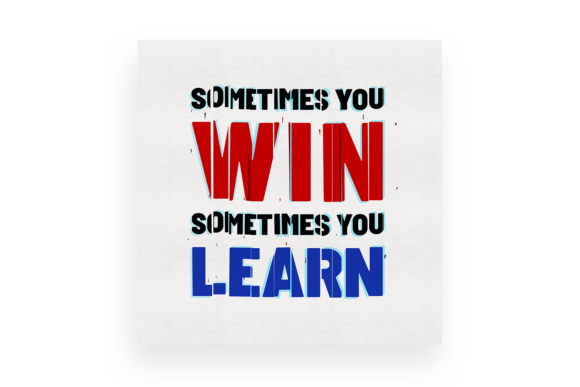 Sometimes You Win Sometimes You Learn: A Font for Resilient Creativity