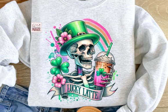 St Patricks Lucky Latte Coffee Png