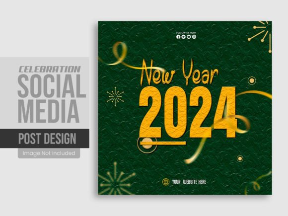 Stunning New Year Instagram Posts: A Designer's Template