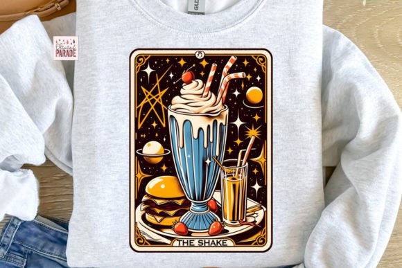 Tarot Card Retro Diner Milkshake Png
