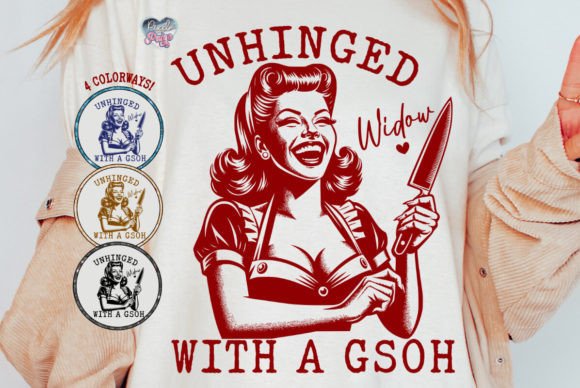 Unhinged Widow PNG 1940s Crazy Mom