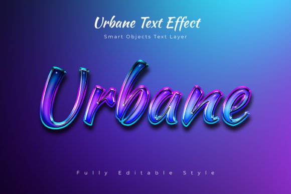 Urbane Psd Text Style Effect Mockup for Modern Design